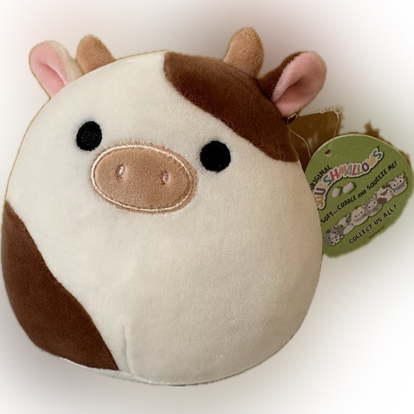 NWT  🇺🇸 HTF! Ronnie 5’ Cow Squishmallows - Picture 1 of 8